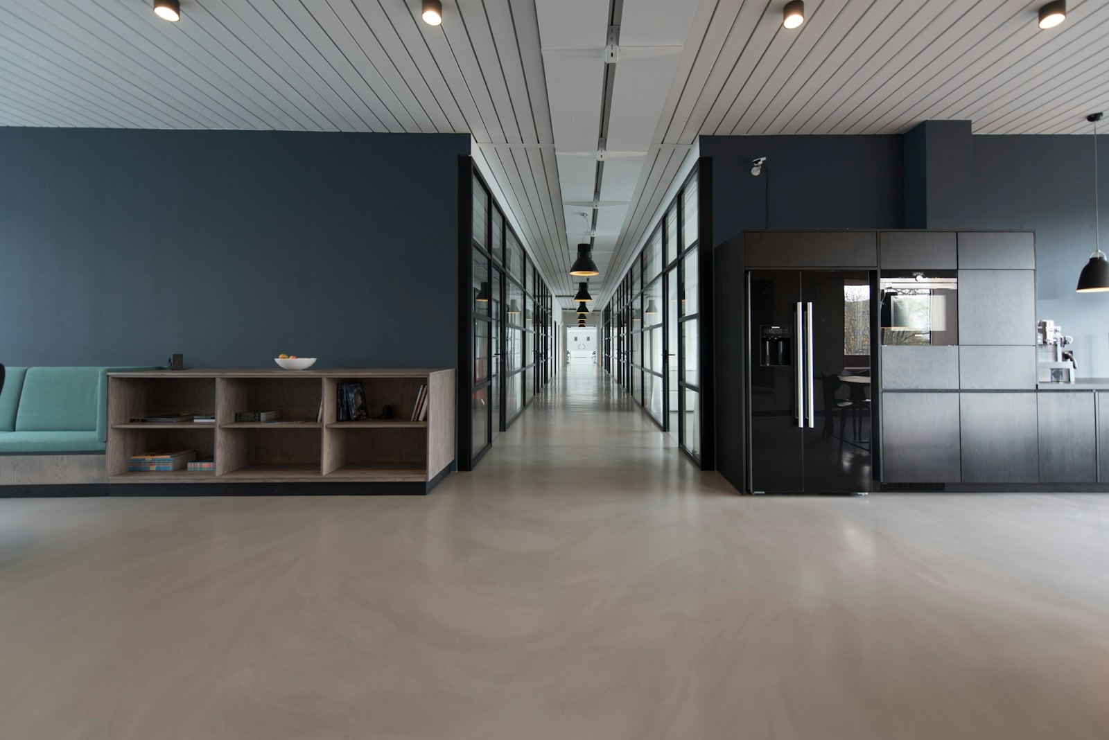 Quiet office interior